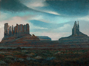 Arizona Navajo Tribal Park, oil on canvas