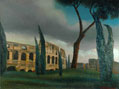 Roma, The Coliseum, oil on canvas
