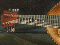Skull with Italian Mandolin