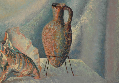 Greek Sculpture, Shell and Jug 